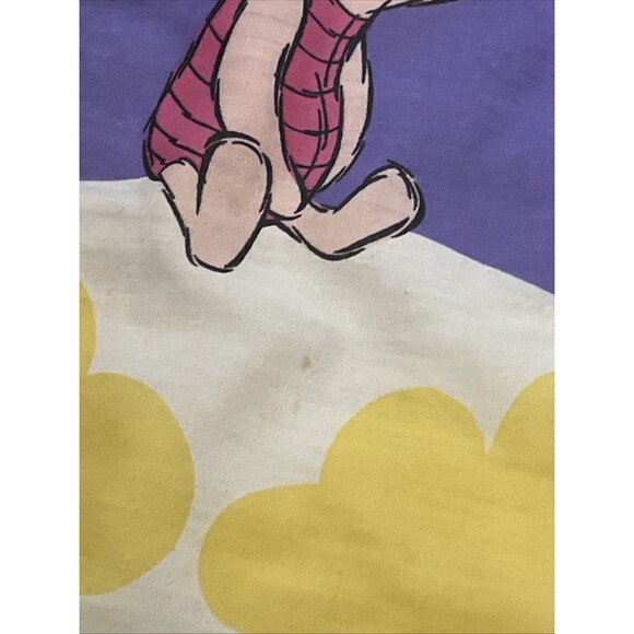 VTG Disney Winnie The Pooh Crib Comforter Colorful Reversible Blanket 1996 90s - Picture 7 of 11